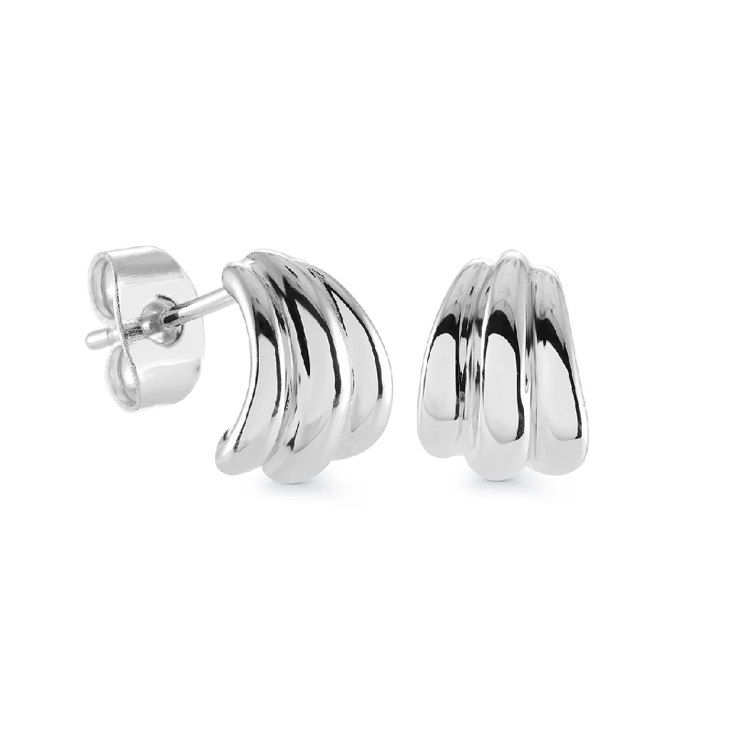 Boucles d'oreilles fixes acier inoxydable Boucles d'oreilles fixes acier inoxydable