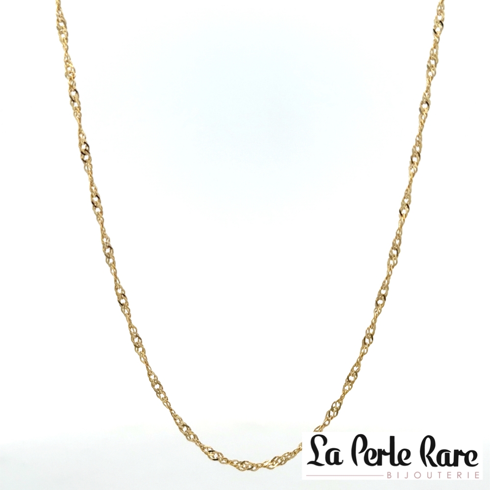 Chaîne singapour, or jaune 10 carats - LPR-2915-16 - Exclusivités