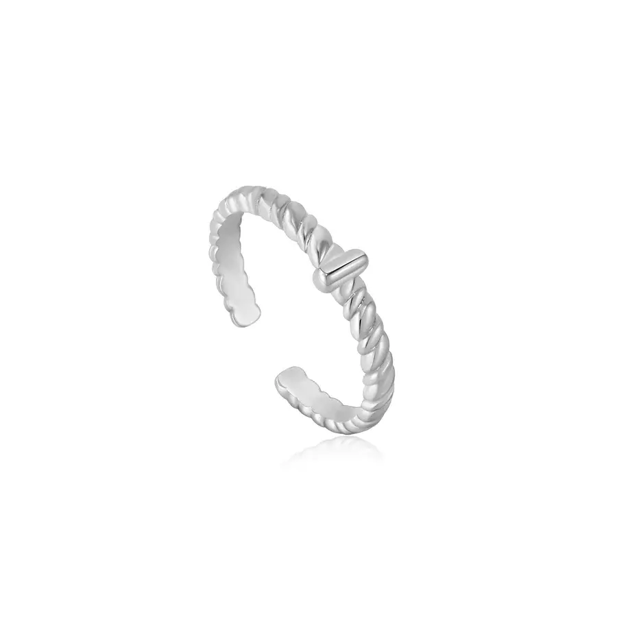 Bague ajustable argent - R036-01H - Ania Haie