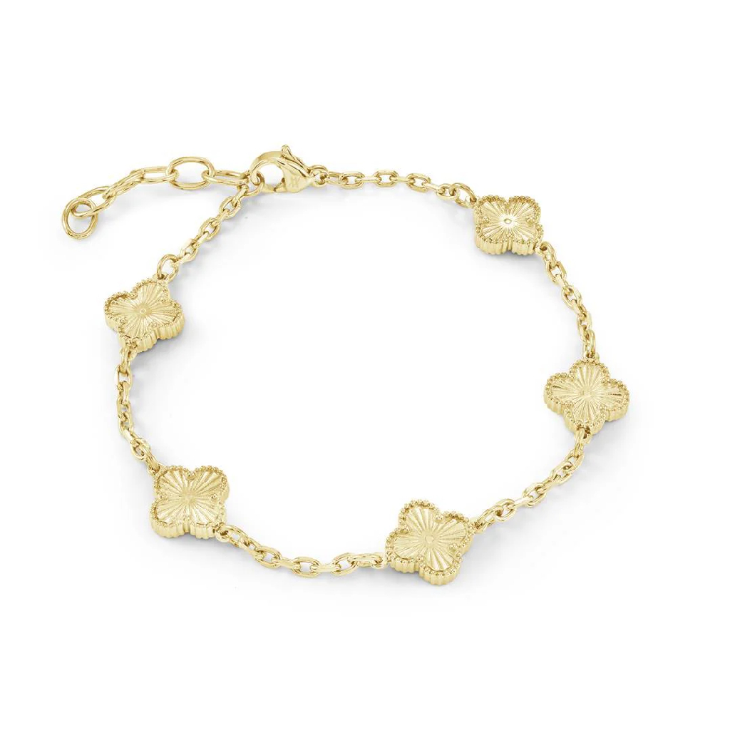 Bracelet de style Van Cleef, acier inoxydable