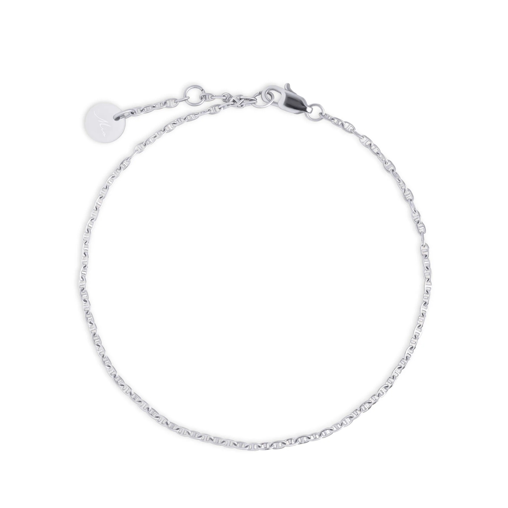 Chaîne de cheville Indie, acier inoxydable, 1.5 millimètres