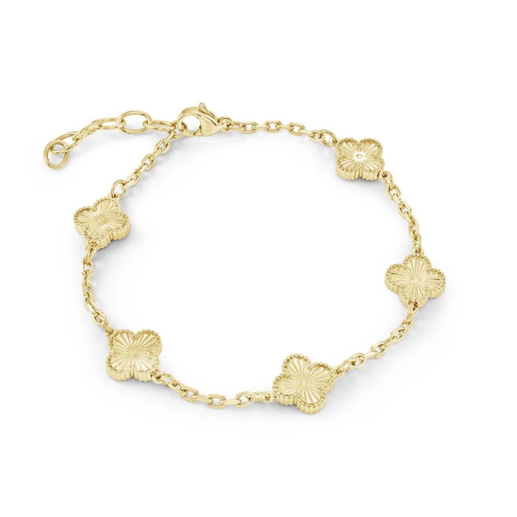Bracelet de style Van Cleef, acier inoxydable