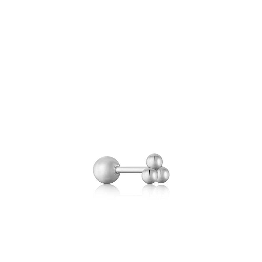 Boucle d'oreille fixe (seule), vissée en argent Boucle d'oreille fixe (seule), vissée en argent