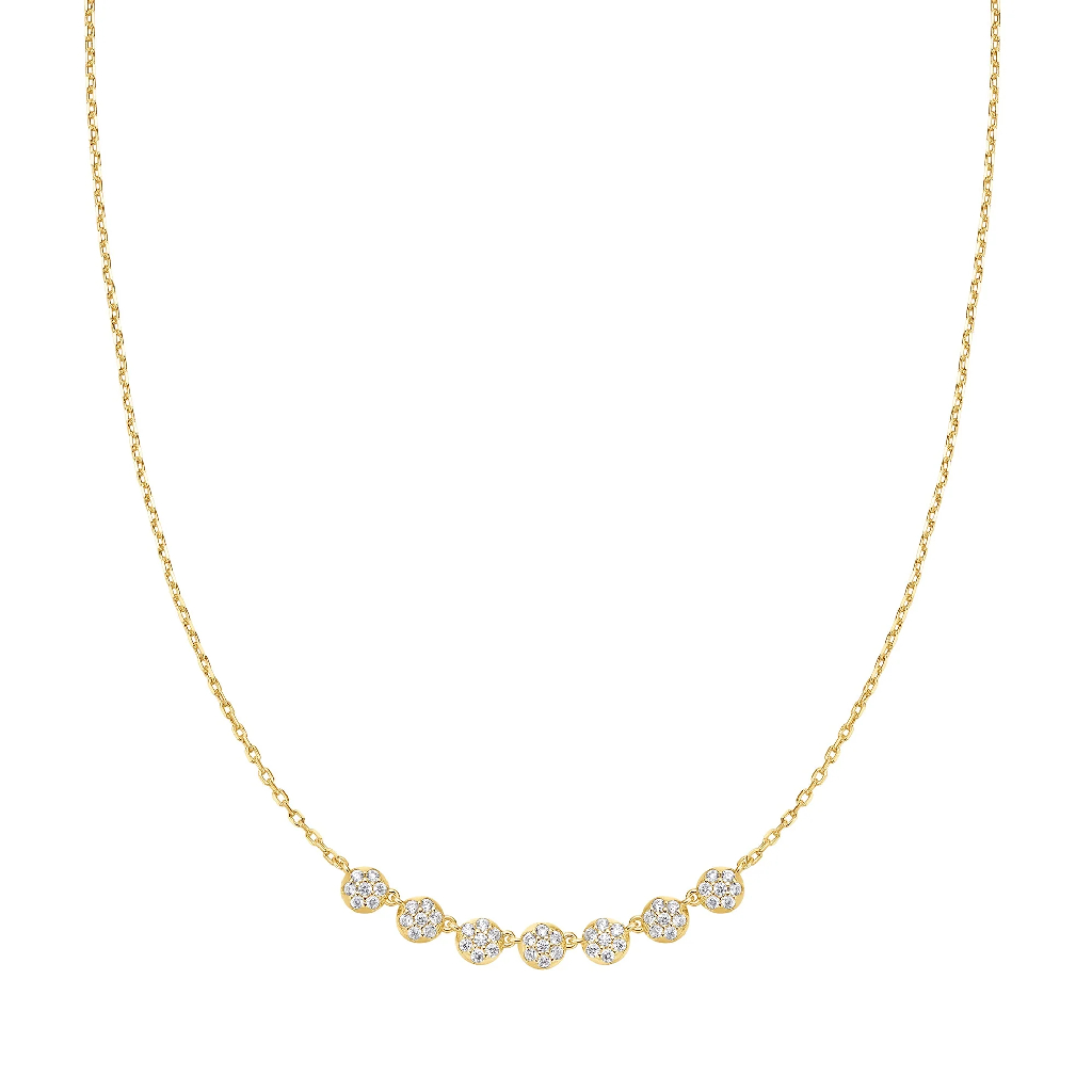 Pendentif argent sterling avec zircons