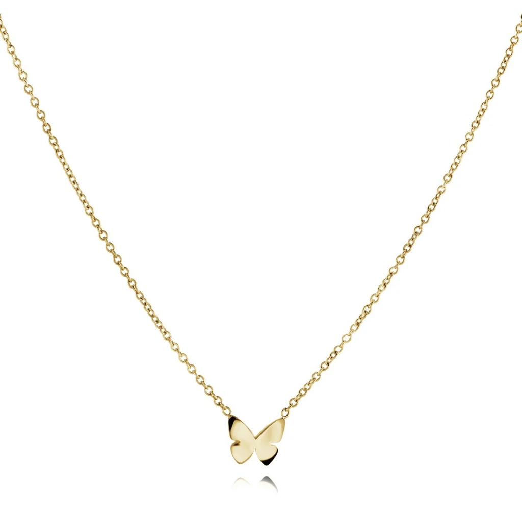 Collier papillon, acier inoxydable