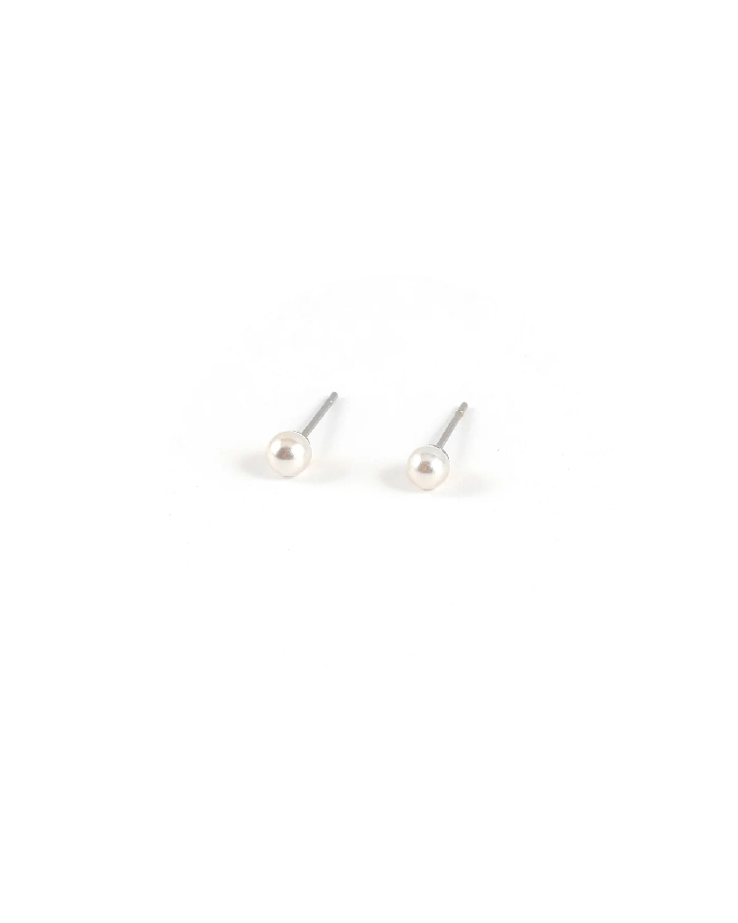 Boucles d'oreilles fixes acier inoxydable, perles d'eau douce - OPALYS-SILVER - Welldunn