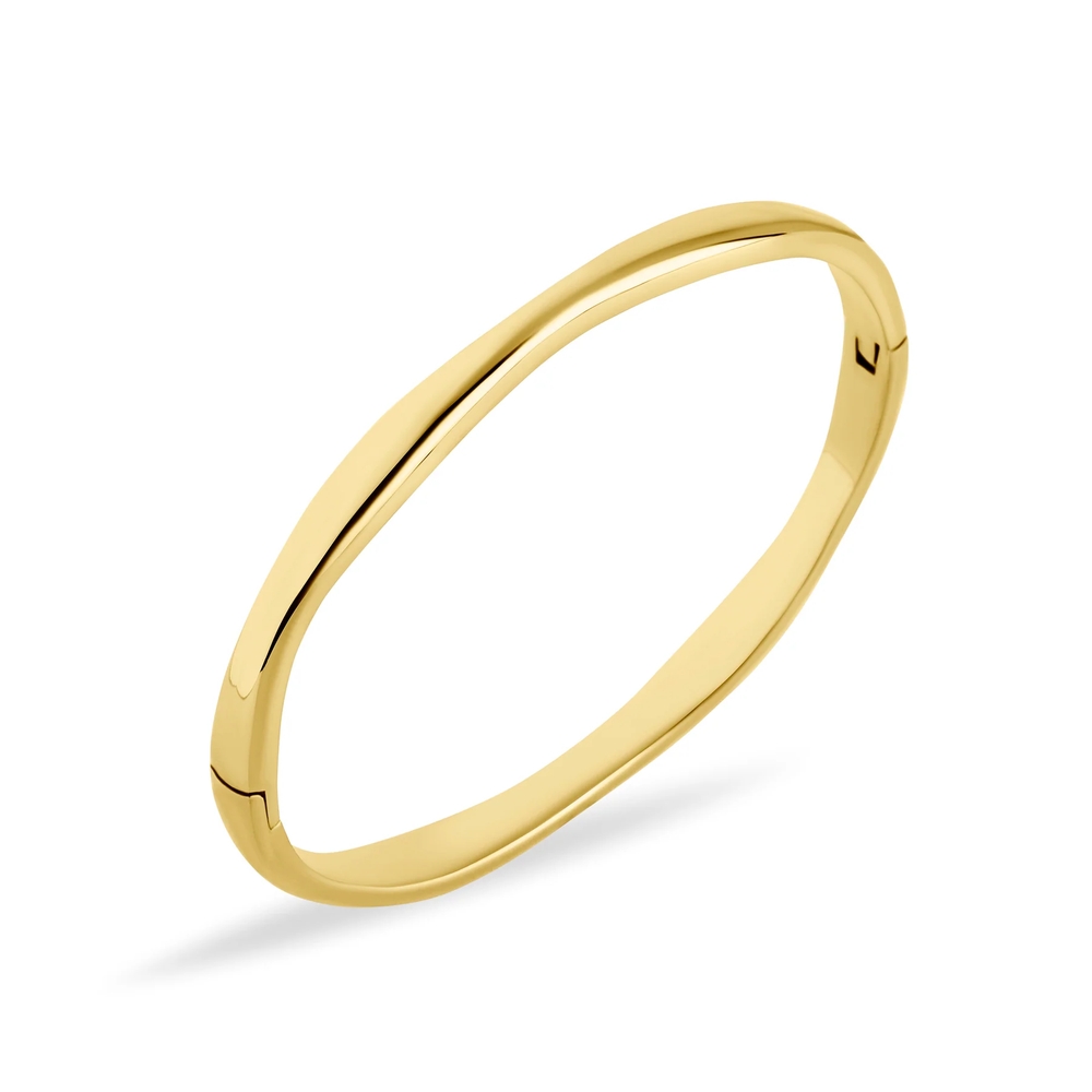 Bracelet rigide Flora, acier inoxydable - T125B009DO - Mia