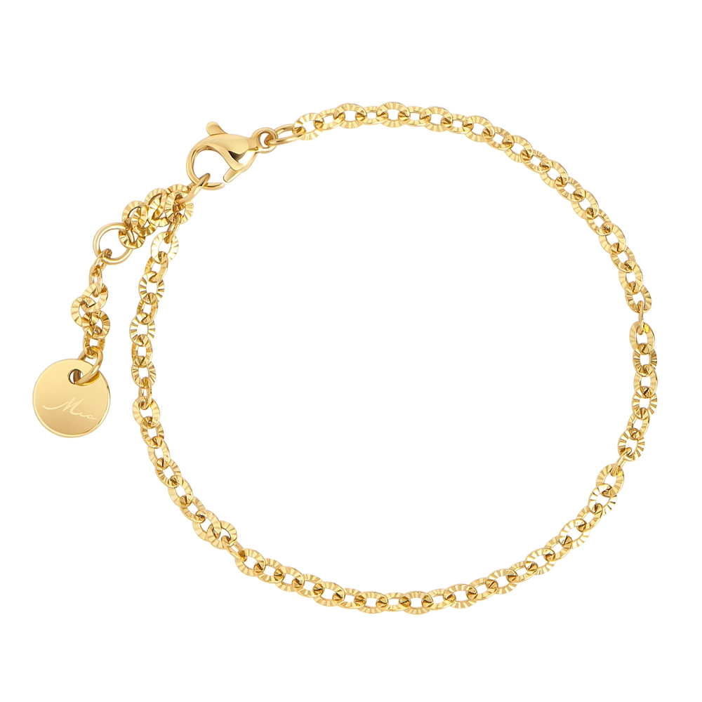 Bracelet Alice, acier inoxydable, 3 millimètres - T224B005DO - Mia