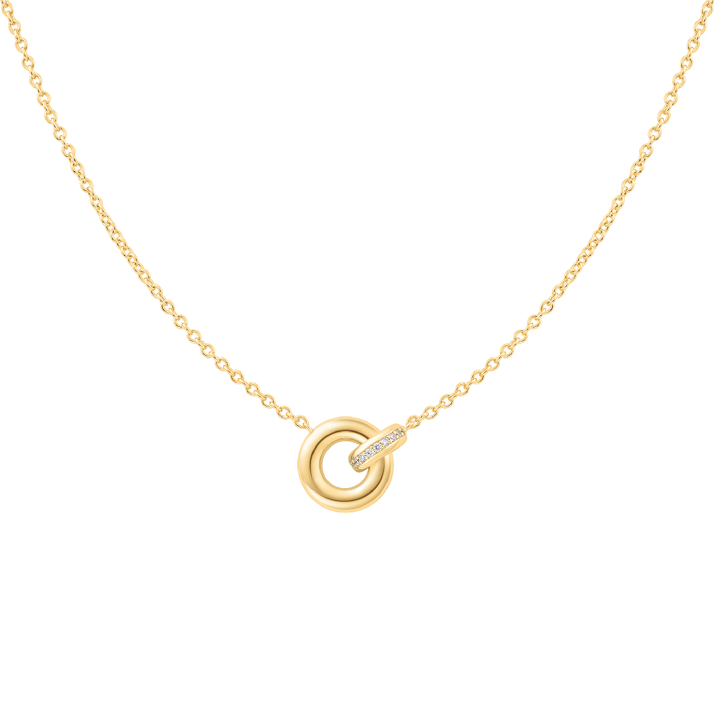 Pendentif argent sterling avec zircons