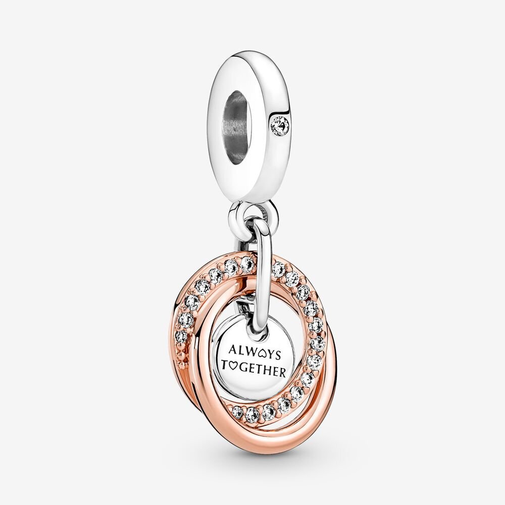 Bille encerclé la famille pour toujours, pandora rose, argent, zircons incolores - 780797C01 - Pandora