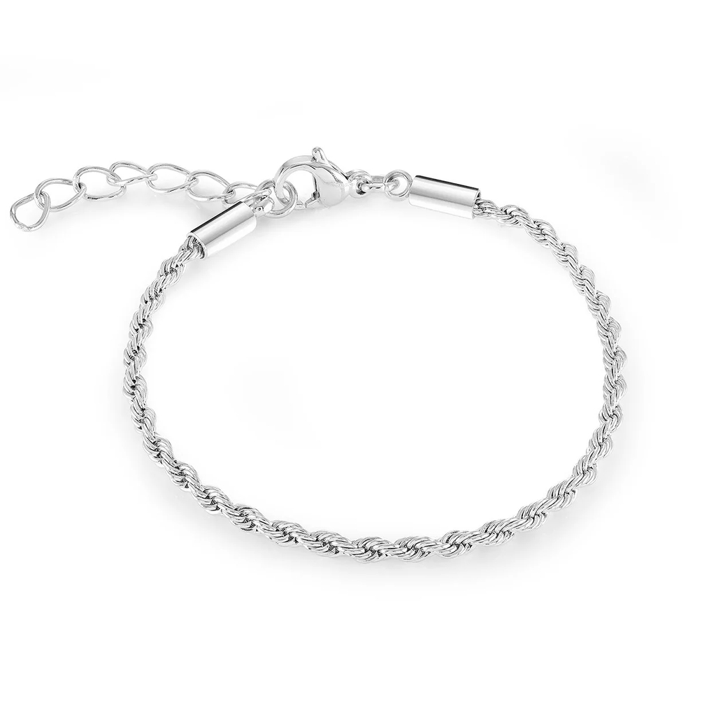 Bracelet torsade, acier inoxydable