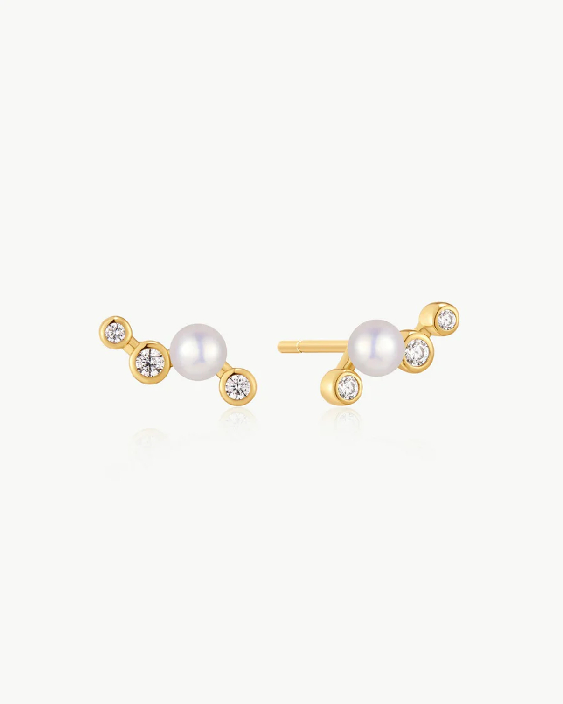 Boucles d’oreilles fixes argent sterling avec zircons