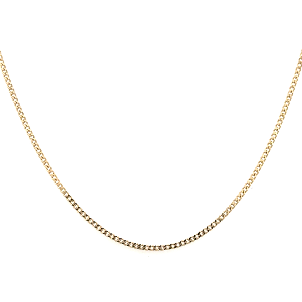 Chaîne gourmette, or jaune 10 carats - LPR-2979-16 - Exclusivités