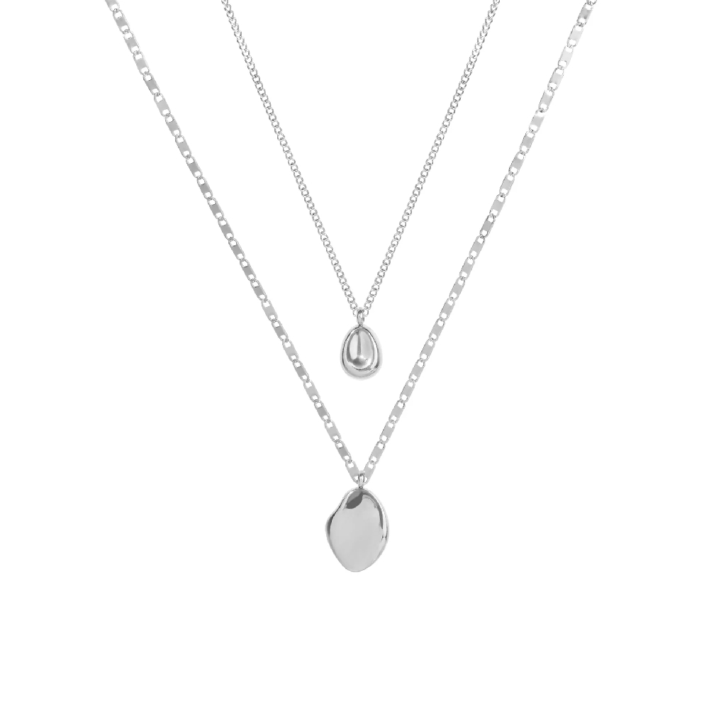 Collier Duetto, acier inoxydable