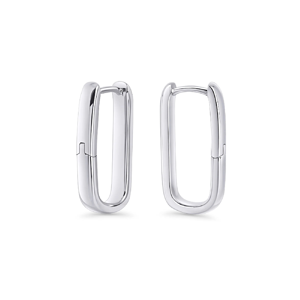 Anneaux d type huggies rectangulaires Suzie, acier inoxydable