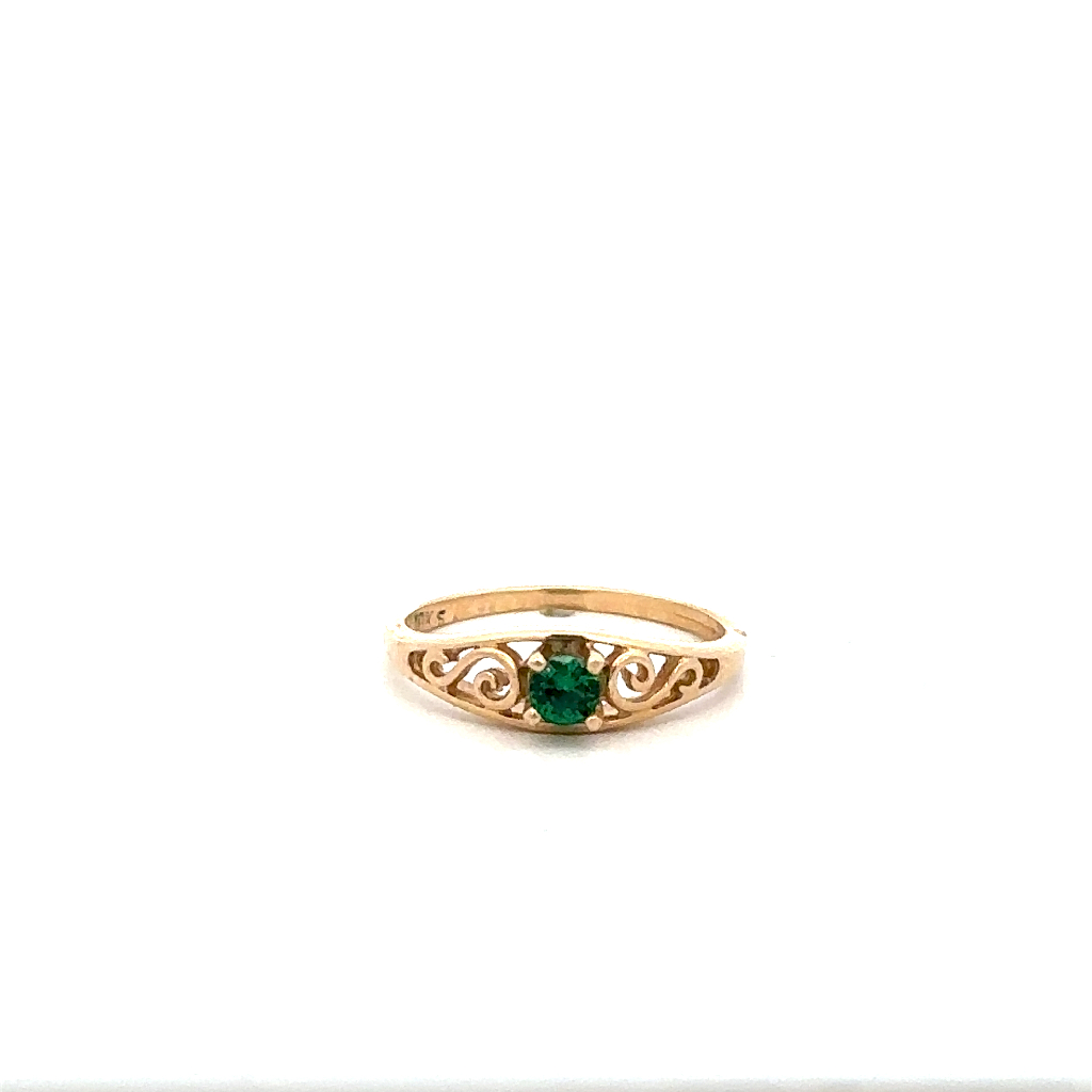 Bague or jaune, pierres de naissance - 670N5-MAI - Exclusivités