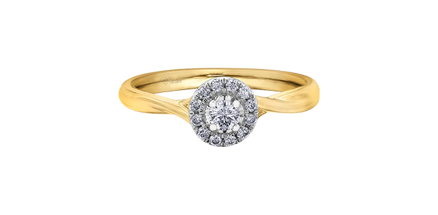 Bague or 2 tons (j/b), 30 pts dia can tot, certificat Bague or 2 tons (j/b), 30 pts dia can tot, certificat