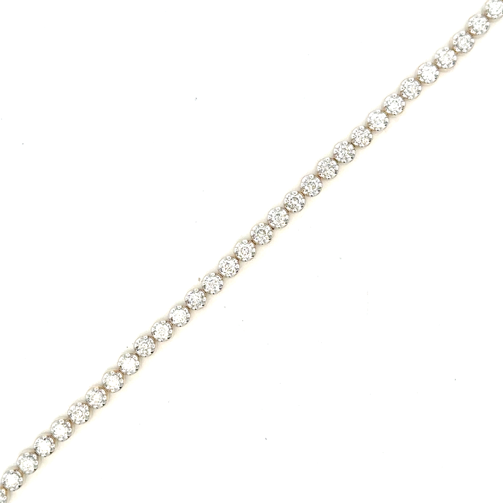 Bracelet or jaune 10 carats, 100 points de diamant total - SKB30456-100 - Exclusivités