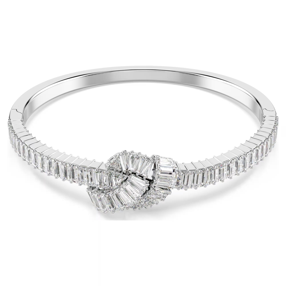 Bracelet rigide, métal rhodié, cristaux blancs - 5727120 - Swarovski