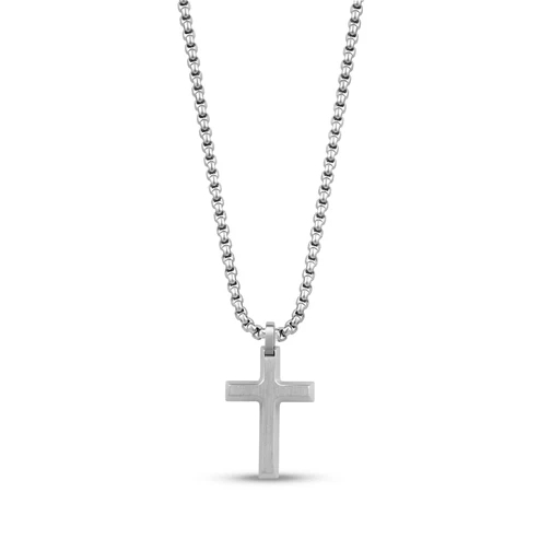 Pendentif croix, acier inoxydable - AS-P193W-20 - Arz Steel