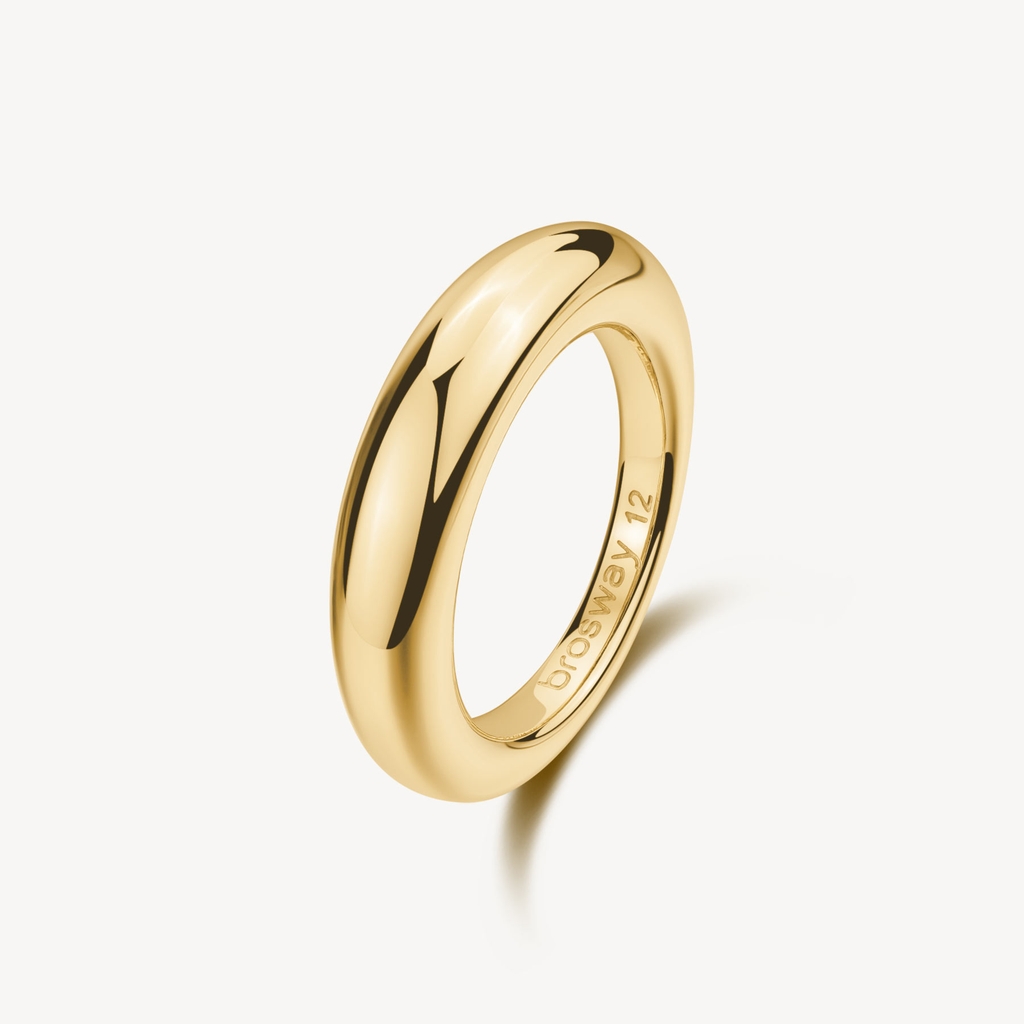 Bague acier inoxydable finition doré - BNL126A - Brosway Italia