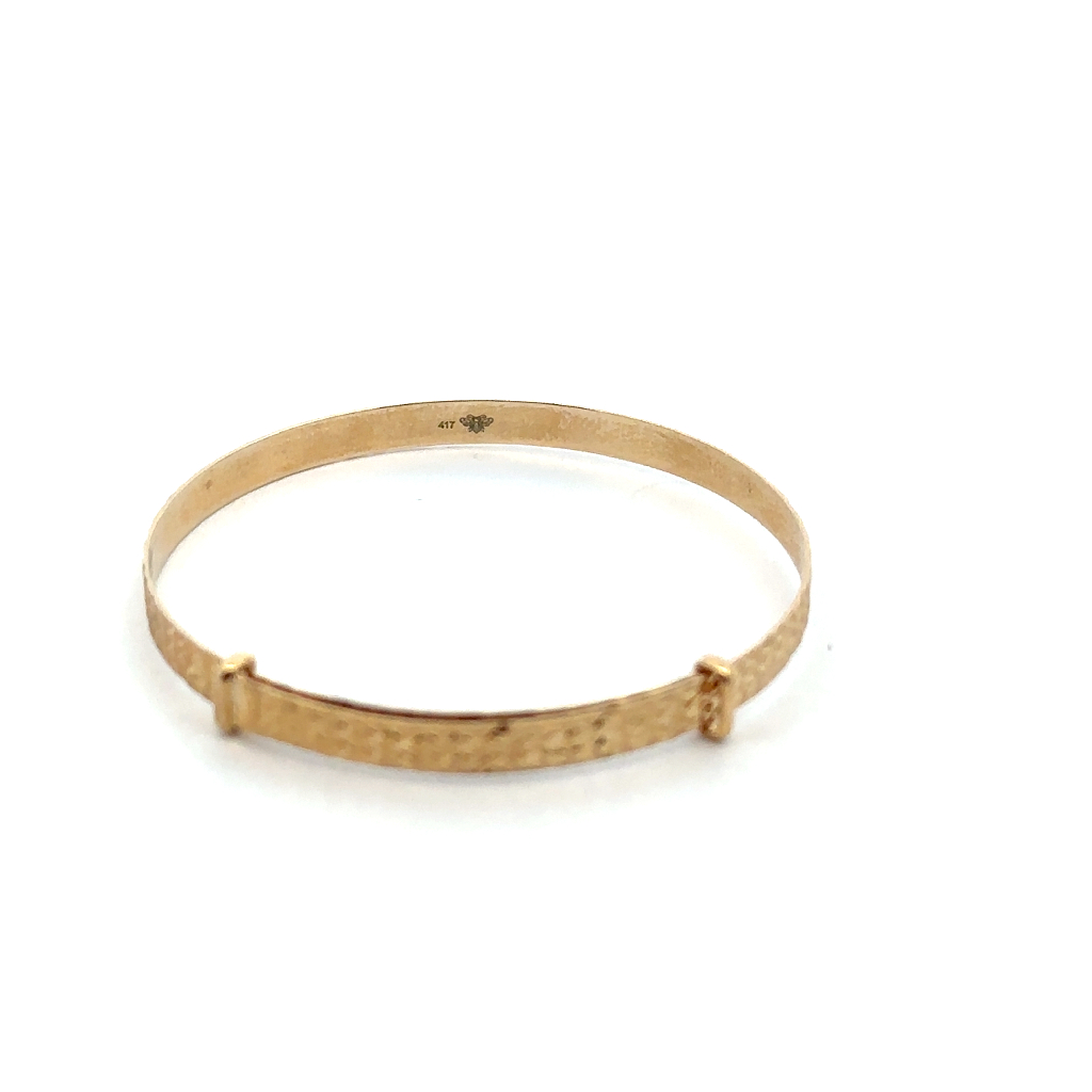 Bracelet rigide pour enfant or jaune - 4001C - Exclusivités