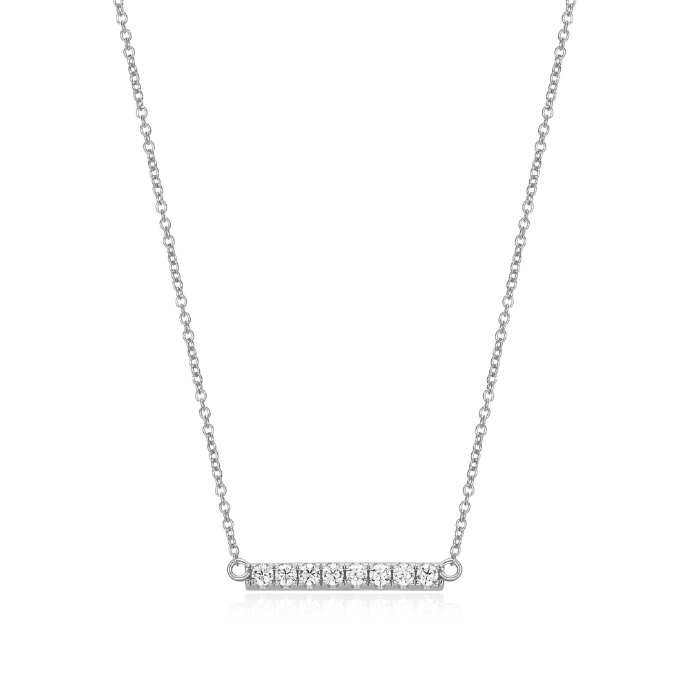 Collier argent, zircons - R0ABT60042 - Reign By Paj