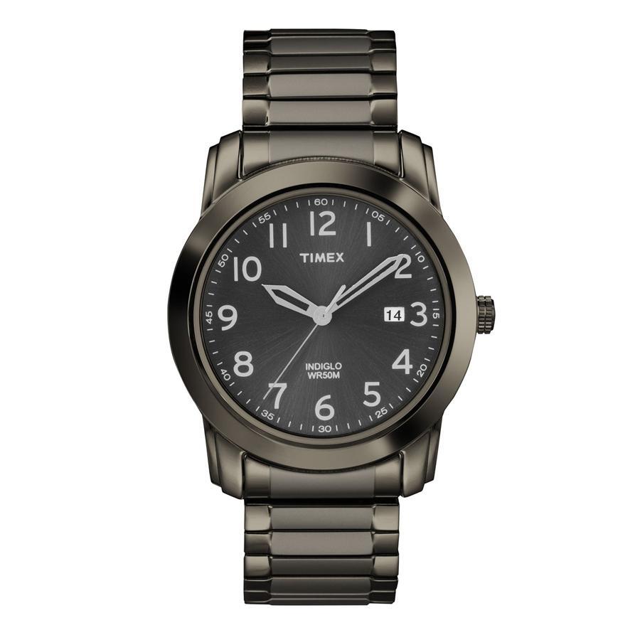 Montre extensible, métal noir, fond noir - T2P135GP - Timex