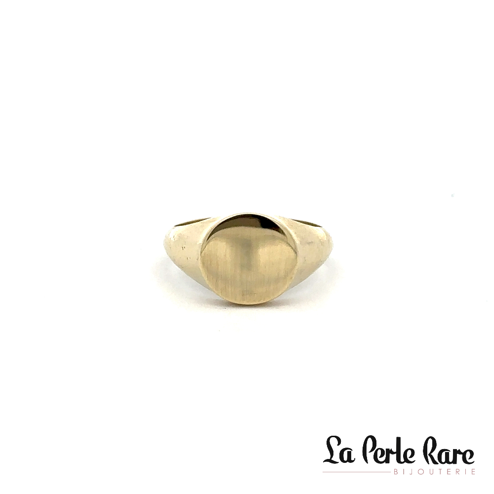 Bague chevalière, or jaune 10 carats - RDB19-5423-J - Exclusivités