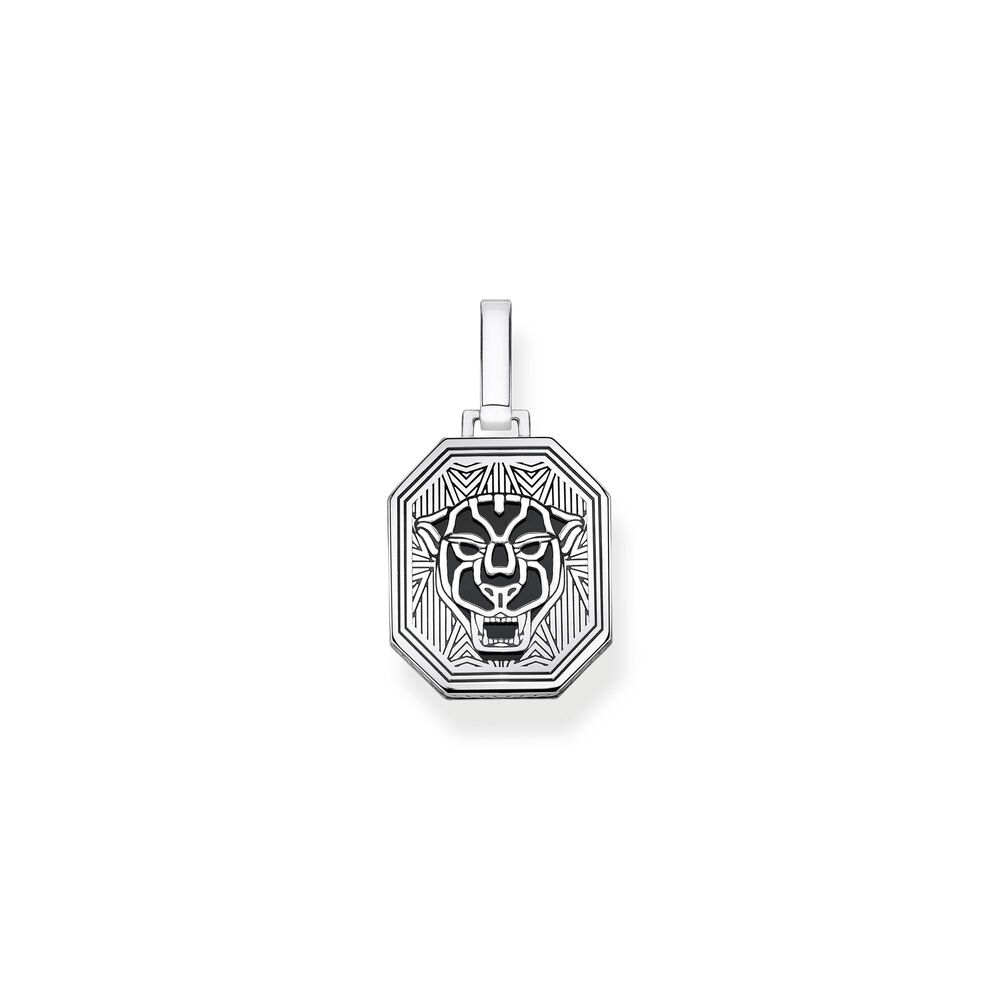 Pendentif chat noir argent et onyx - PE862-698-11 - Thomas Sabo