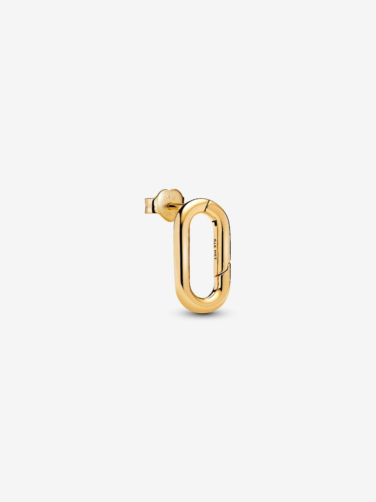 Boucle d'oreille fixe (seule) ouvrable, métal unique plaqué d'or 14 carats - 263856C00 - Pandora