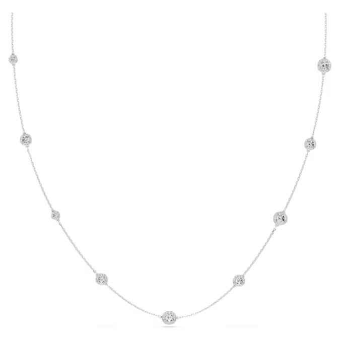 Collier métal finition rhodium, cristaux incolores - 5733197 - Swarovski
