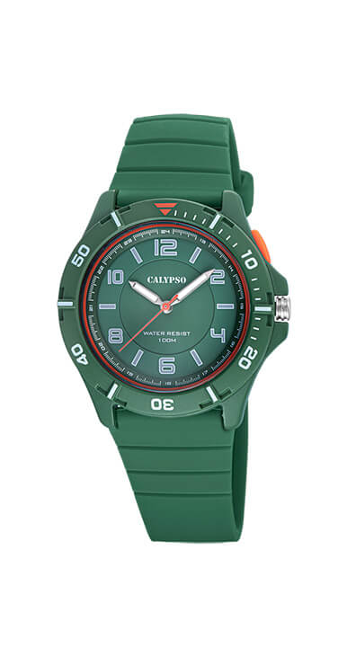 Montre silicone vert - K5857-4 - Calypso Watches