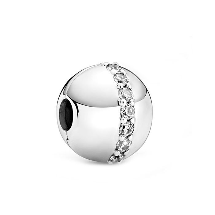 Clip ligne scintillante, cz incolore