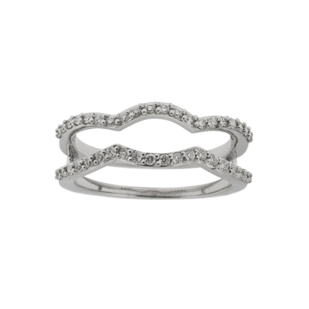 Bague or blanc diamants 30 pts - DD2234 - Corona