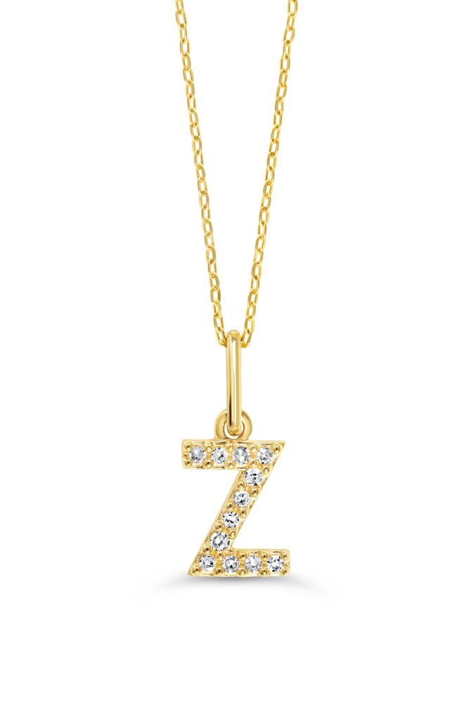 Pendentif Z, or jaune, 4 pts dia tot - IC3000-Z - Exclusivités