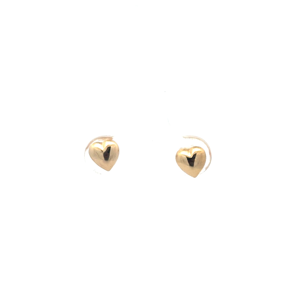 Boucles d'oreilles fixes coeurs, or jaune 10 carats - 13322-6 - Exclusivités