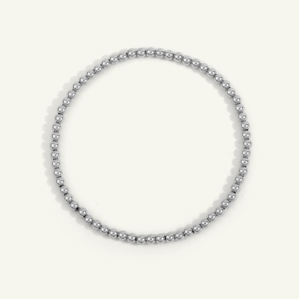 Bracelet extensible, argent, 3 millimètres