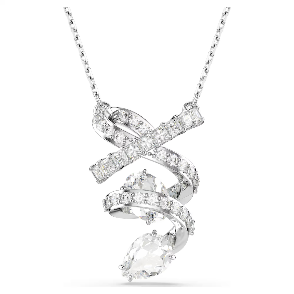 Collier métal rhodié, cristaux - 5698547 - Swarovski