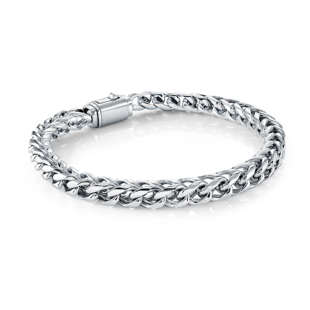 Bracelet franco, acier inoxydable - SMB804 - Italgem Steel