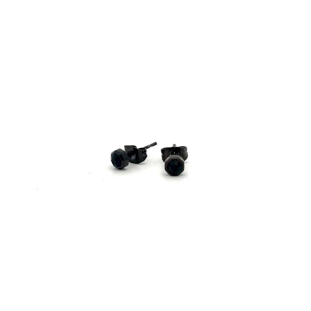 Boucles d'oreilles fixes acier inoxydable noir, cristaux Swarovski noirs - BIK25 - Brosway Italia