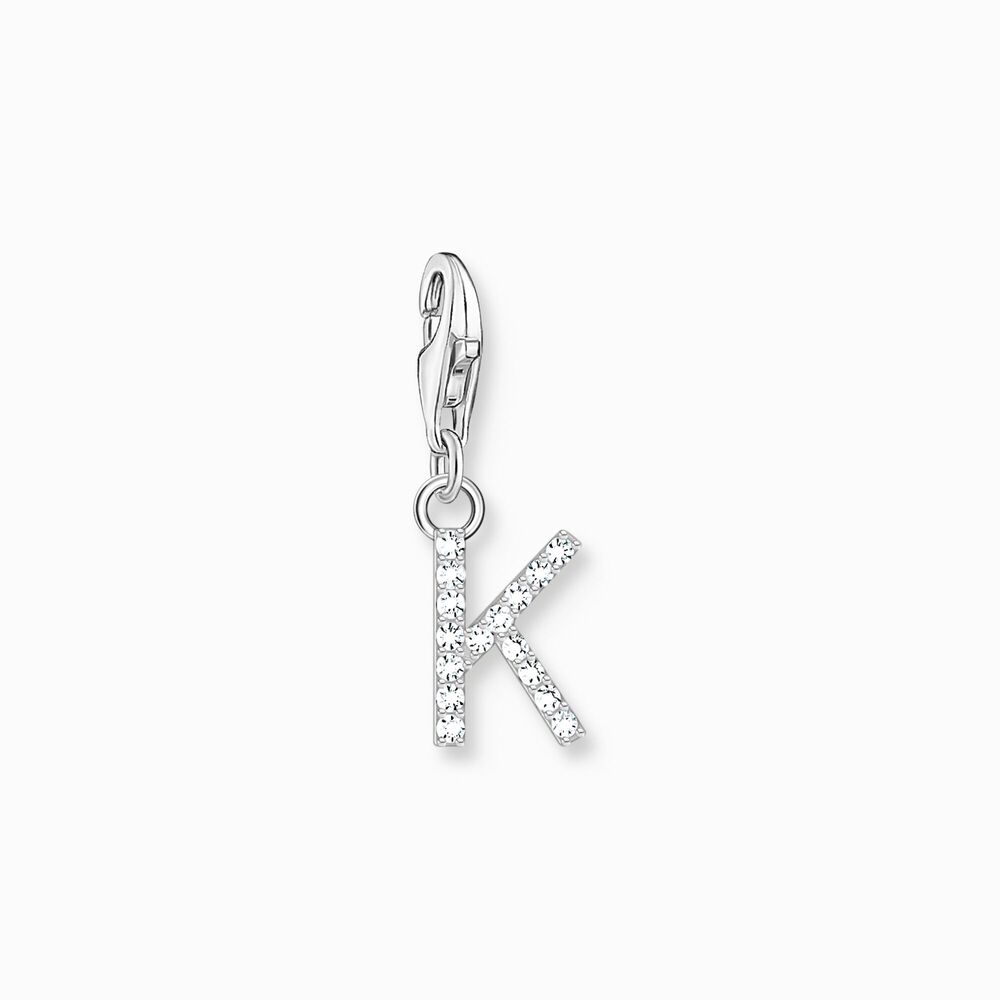 Charm lettre k, argent, zircons - 1950-051-14 - Thomas Sabo