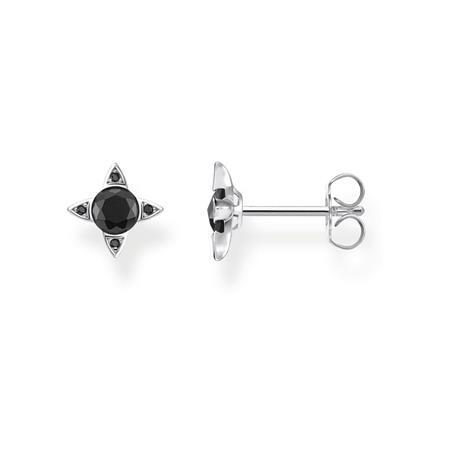 Bo fixes argent et zircons noirs - H2086-643-11 - Thomas Sabo