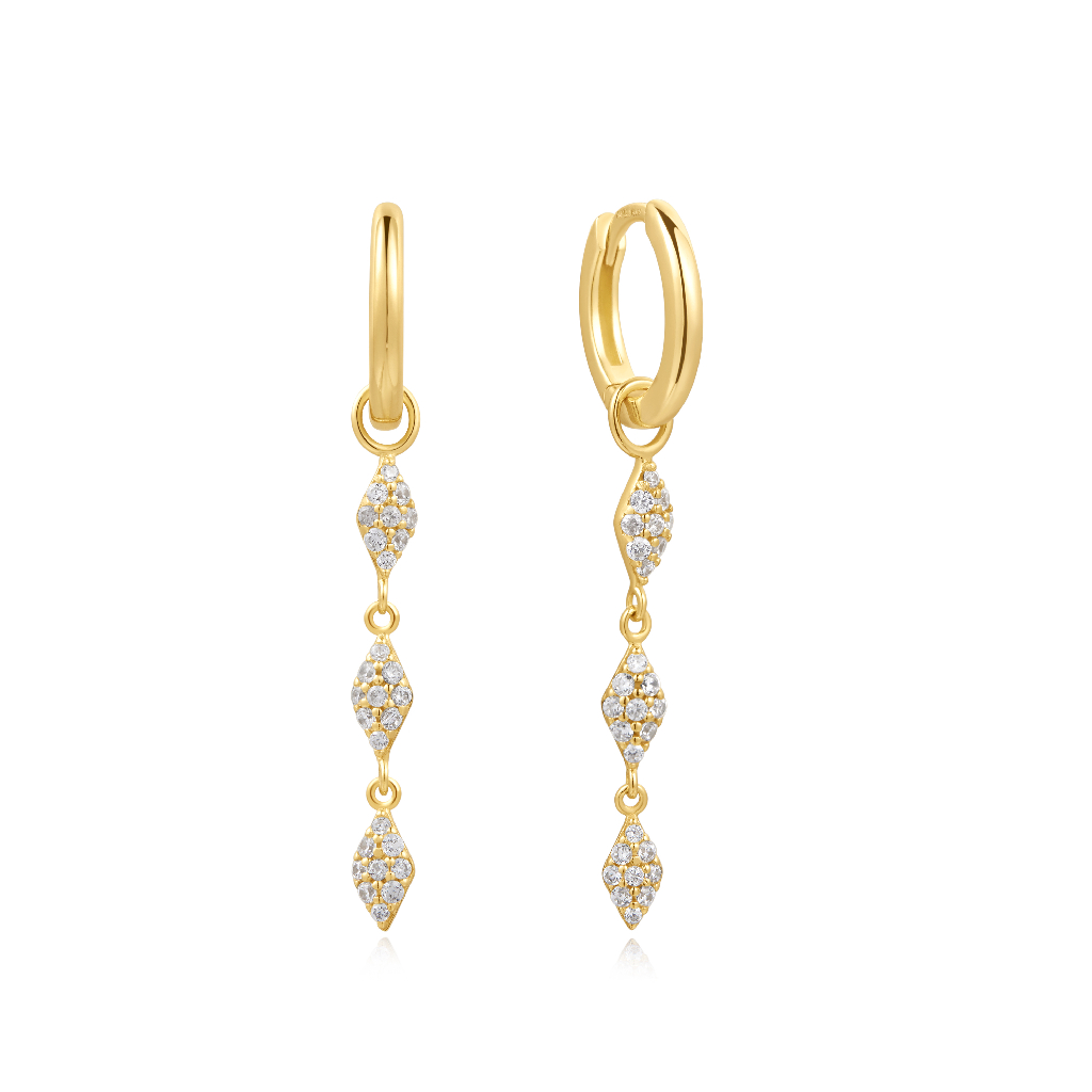 Anneaux argent sterling avec finition en or avec zircons Anneaux argent sterling avec finition en or avec zircons