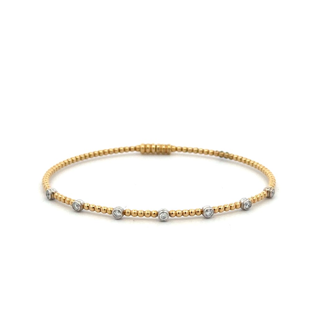 Bracelet or 2 tons 24 pts diamants – LB2520-Y - LB2520-Y - Simon G