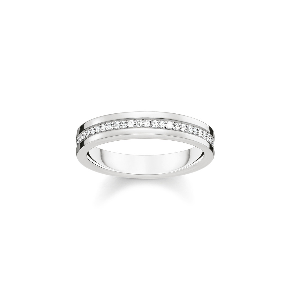 Jonc éternité, argent, zircons - TR2117-051-14-54 - Thomas Sabo