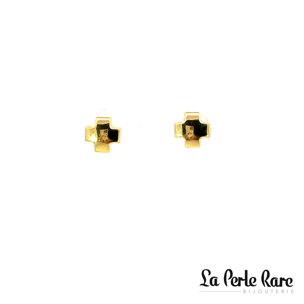 Boucles d'oreilles fixes or jaune 14 carats - 20029 - Exclusivités