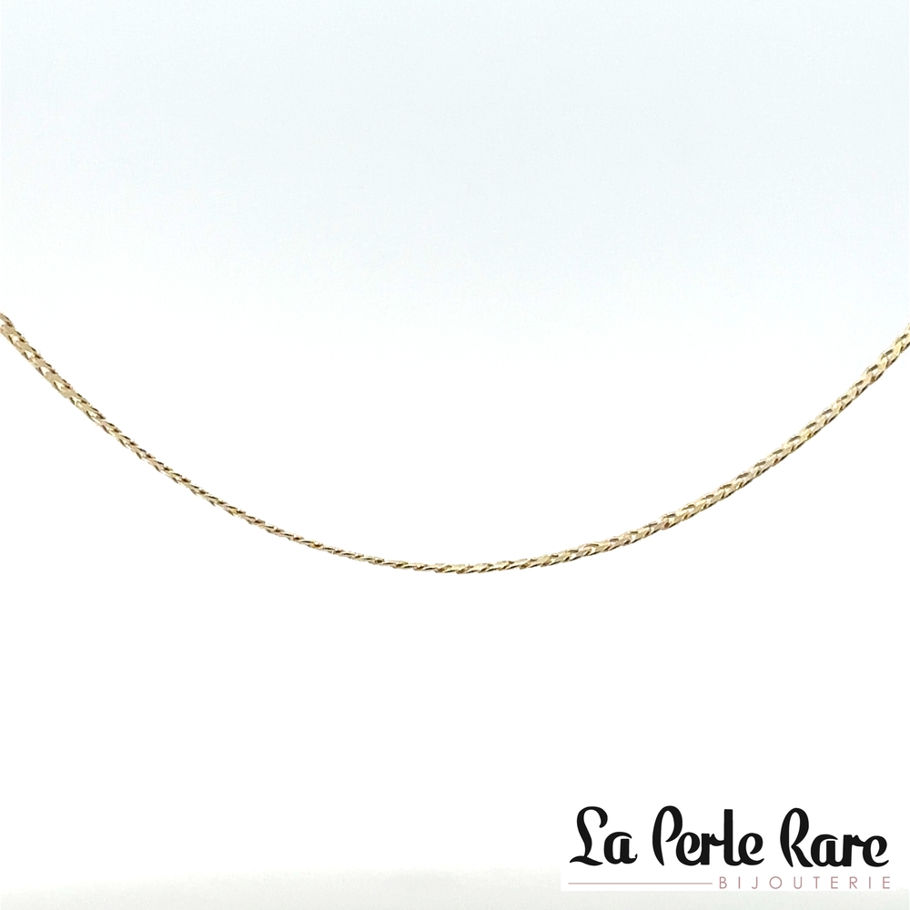 Chaîne gourmette, or jaune 10 carats - LPR-2743-18 - Exclusivités