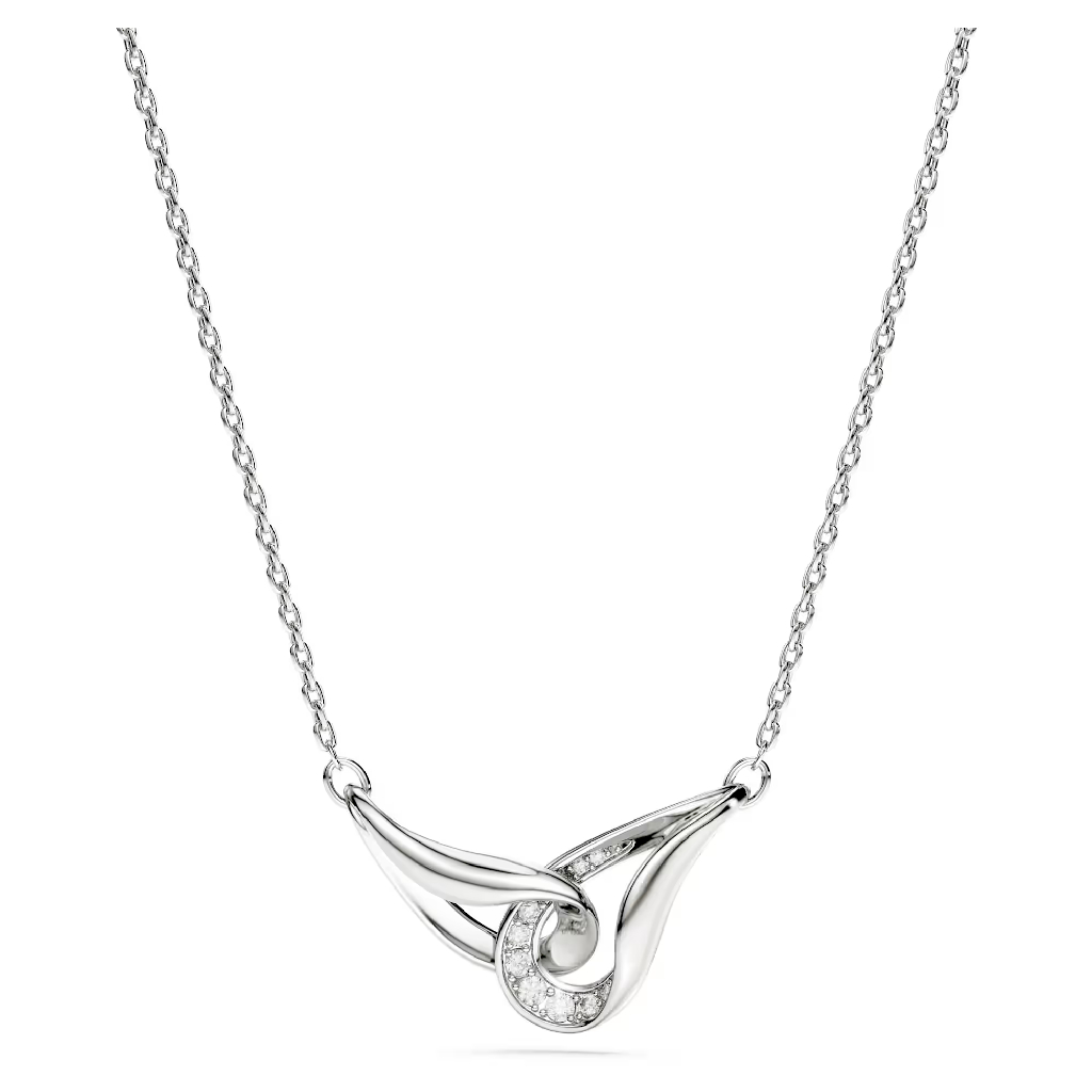 Collier Classica, argent recyclé, cristaux incolores