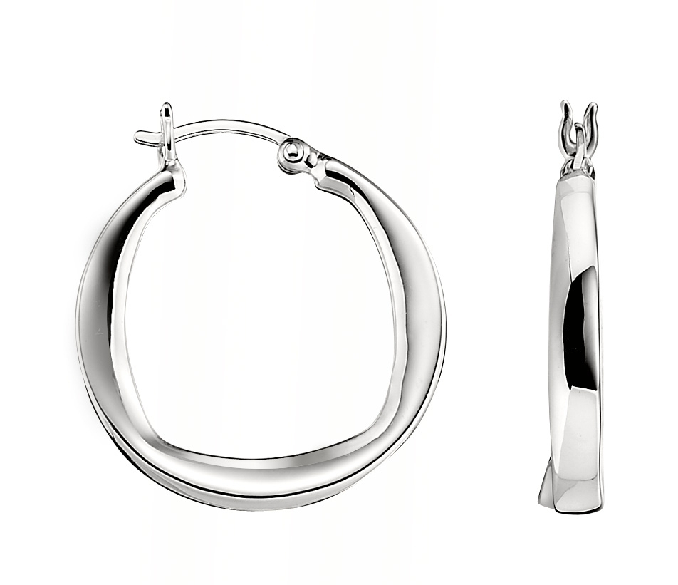 Anneaux argent sterling rhodié